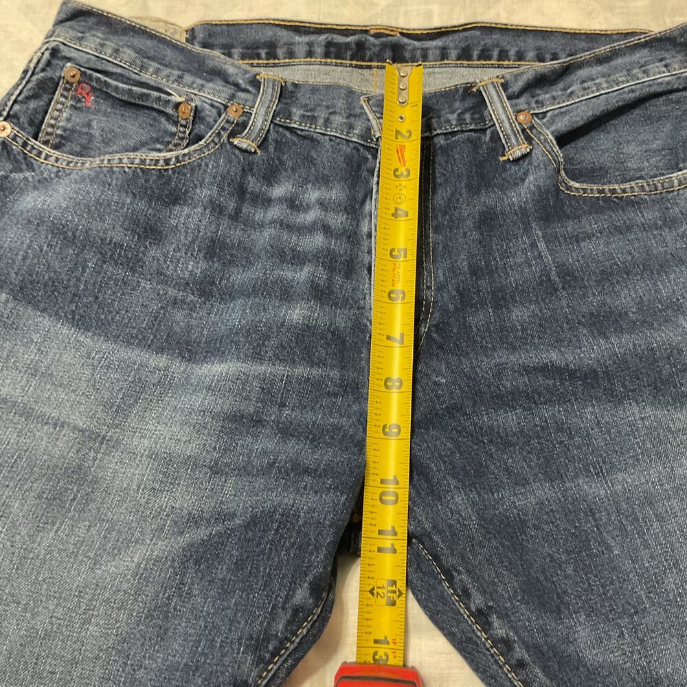 Polo Ralph Lauren Straight Leg Authentic Dungarees Blue Jeans mens Size 36X30 - Picture 8 of 11